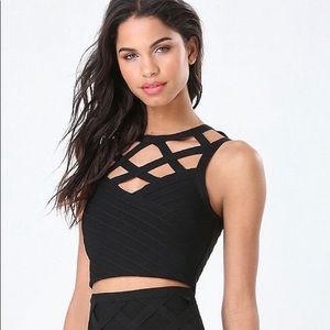 Bebe Caged 2 Piece Set Size XS